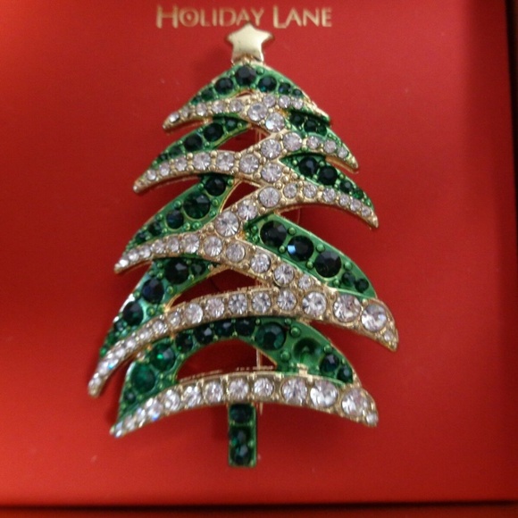 Charter Club Jewelry - Charter Club New Crystal Christmas Tree Brooch
